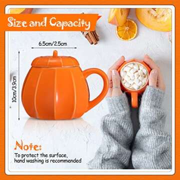Romooa Pumpkin Mugs - Perfect for Fall Gatherings