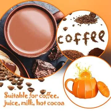 Romooa Pumpkin Mugs - Perfect for Fall Gatherings