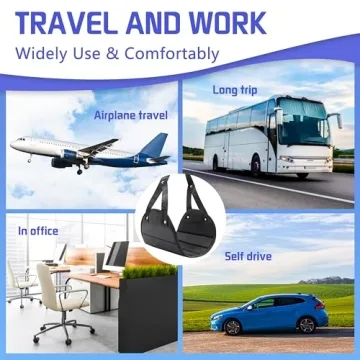 Comfortable Airplane Foot Hammock - 2-Pack Travel Essential