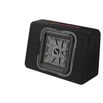 Kicker 46TL7T122 TL7T 12" (30cm) Solo-Baric Subwoofer in Thin Profile Enclosure, 2-Ohm, 600 Watt
