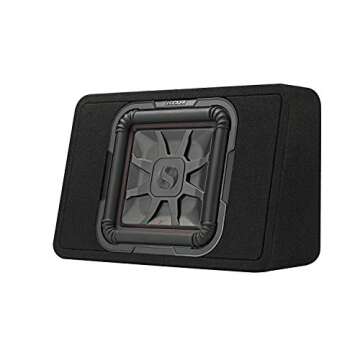 Kicker 46TL7T122 TL7T 12" (30cm) Solo-Baric Subwoofer in Thin Profile Enclosure, 2-Ohm, 600 Watt