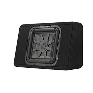 Kicker 46TL7T122 TL7T 12" (30cm) Solo-Baric Subwoofer in Thin Profile Enclosure, 2-Ohm, 600 Watt