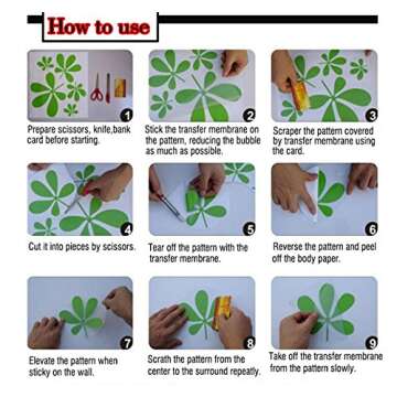 DXLING 49.2inch Large Beauty Salon Eyelash Wall Decor Stickers Make Up Store Home Decoration Murals (LC560 Black