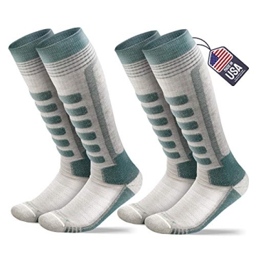 Best SAMSOX Merino Wool Ski Socks – 2-Pair Pack for All Winter Activities