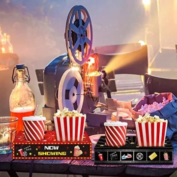 OBUSATT Movie Night Snack Trays - 32 Disposable Holders