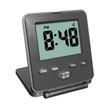 Digital Travel Alarm Clock with Loud Alarm & Snooze