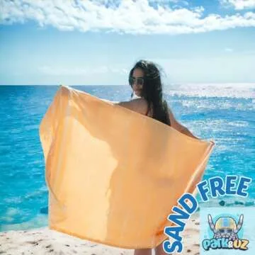 Park & Oz Turkish Beach Towel – Oversized 100% Cotton Quick-Dry & Sand-Free Blanket 72" x 40" – Ultra-Absorbent, Lightweight & Compact Pool Towel for Beach, Travel, Spa, Gym, Camping & Home