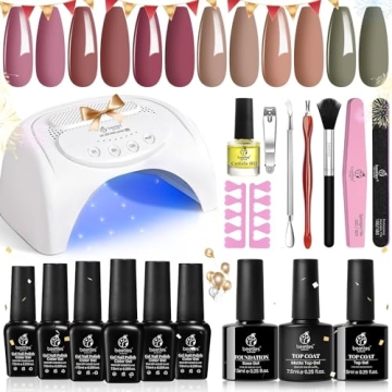 Beetles Gel Nail Polish Kit with UV Light for DIY Nails