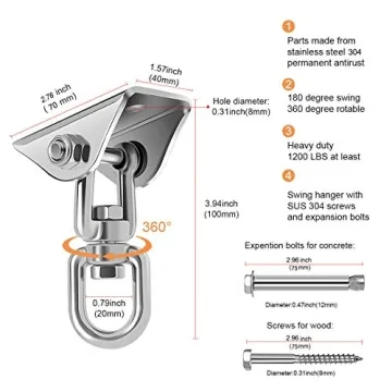 BELSIANG Adult Sex Swing and 360 Degree Spinning Indoor Swing, Sex Swing Set with Premium Paint Stand and Widened Thick Comfortable Swing for Couples Ceiling (Pillow Extreme, Black)