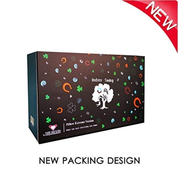 BELSIANG Adult Sex Swing and 360 Degree Spinning Indoor Swing, Sex Swing Set with Premium Paint Stand and Widened Thick Comfortable Swing for Couples Ceiling (Pillow Extreme, Black)