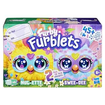 Furby Furblets Mini Friends Nug-Ette & Swee-Dee 2 Pack - Fun Easter Toys for Kids