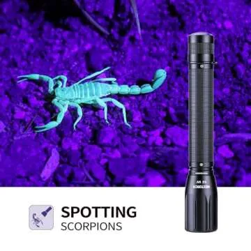 NEXTORCH 405nm uv Light UV Led Blacklight Flashlights Detector Ultraviolet Pocket-Size LED Torch for Pets Urine and Stains Find Stains on Carpet, Rugs 3D Printed Resin C2UV (405nm UV)