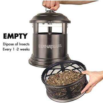 DynaTrap DT2000XLP-TUNSR Large Mosquito & Flying Insect Trap – Kills Mosquitoes, Flies, Wasps, Gnats, & Other Flying Insects – Protects up to 1 Acre