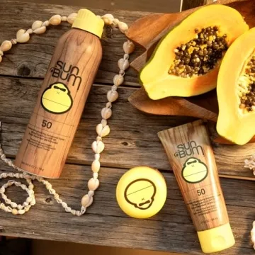 Sun Bum Original SPF 50 Sunscreen Spray Vegan and Hawaii 104 Act Compliant (Octinoxate & Oxybenzone Free) Broad Spectrum Moisturizing UVA/UVB Sunscreen with Vitamin E 6 oz, natural