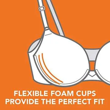 Warner's Women's No Side Effects Underarm-Smoothing Comfort Underwire Lightly Lined T-Shirt Bra 1356, Black, 34B