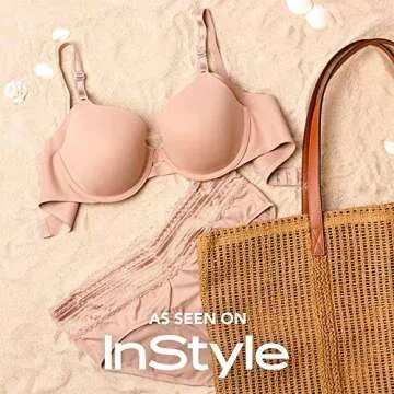 Warner's Women's No Side Effects Underarm-Smoothing Comfort Underwire Lightly Lined T-Shirt Bra 1356, Black, 34B