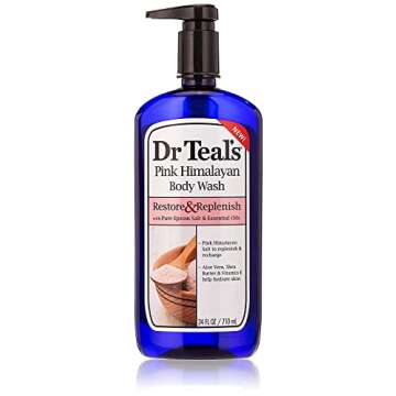 Dr Teal's Pink Himalayan Salt Body Wash Gift Set (2 Pack, 24oz Ea.) - Restore & Replenish Pink Himalayan Salt