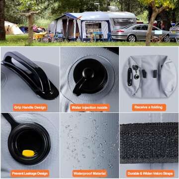 Winsper Canopy Weights Bags Set - Heavy Duty, Windproof, Portable