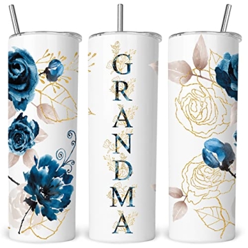 ZOKCC Best Grandma Stainless Steel Tumbler - Cute Gift for Mother's Day & Birthdays