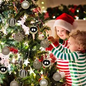 30PCS Shatterproof Christmas Ball Ornaments for Festive Decor