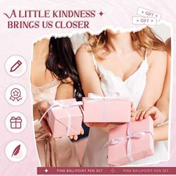 Sabary Women's Pink Crystal Diamond Ballpoint Pens, 8 Pieces, 14 cm