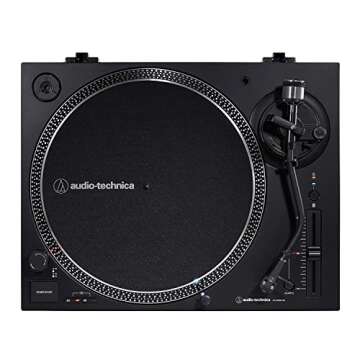 AT-LP120XBT-USB Direct-Drive Stereo Turntable with USB & Bluetooth/Analog, Black