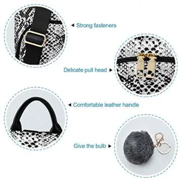 ALAZA Snake Skin Black and White Backpack Purse for Women Anti Theft Fashion Back Pack Shoulder Bag