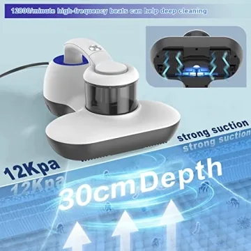 Powerful Mattress Vacuum with UV Light and HEPA Filter