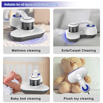 Powerful Mattress Vacuum with UV Light and HEPA Filter