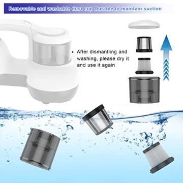 Powerful Mattress Vacuum with UV Light and HEPA Filter