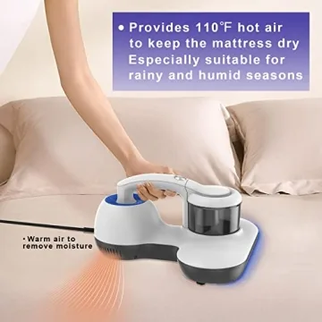 Powerful Mattress Vacuum with UV Light and HEPA Filter