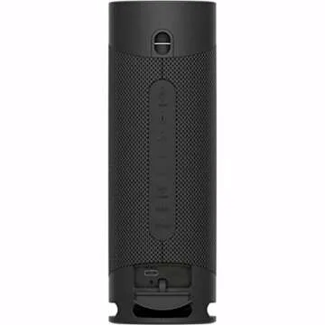 Sony SRS-XB23 EXTRA BASS Wireless Bluetooth Portable Lightweight Travel Speaker, IP67 Waterproof & Durable for Outdoor, 12 Hour Battery, USB Type-C, Removable Strap and Speakerphone, Black