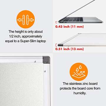 36x24 Magnetic Dry Erase Board - Versatile & Durable Whiteboard