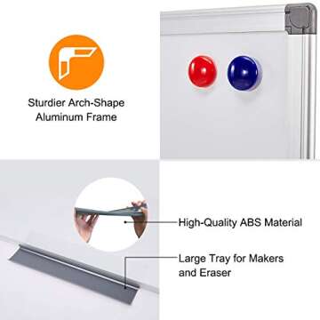 36x24 Magnetic Dry Erase Board - Versatile & Durable Whiteboard