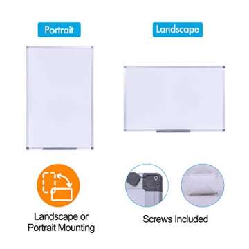 36x24 Magnetic Dry Erase Board - Versatile & Durable Whiteboard
