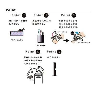 Sunstar Pen Type Stapler Stickyle, Shocking Pink (S4763246)