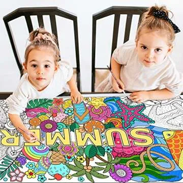 Dvbonike Jumbo Mandala Coloring Poster Summer Fun