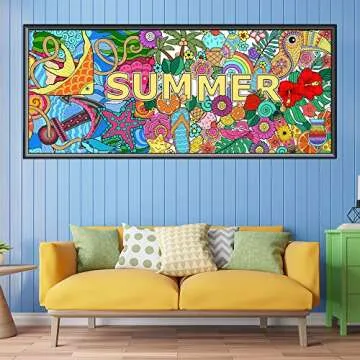 Dvbonike Jumbo Mandala Coloring Poster Summer Fun