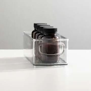 mDesign Versatile Plastic Bathroom Storage Bins