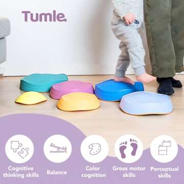 Balance Stepping Stones for Toddlers - Fun & Sturdy Playset