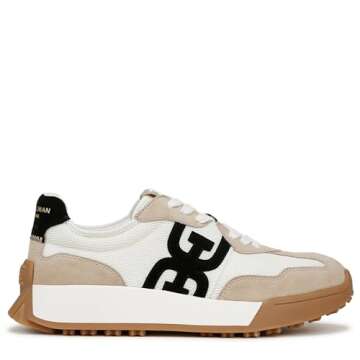 Sam Edelman Langley Sneaker - White/Tan/Black Comfort