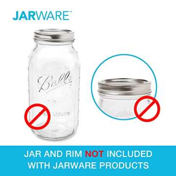 Mason Jar Cocktail Shaker Lid - Stainless Steel, Versatile Use