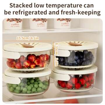 New Draining Basket with Lid - 2 in 1 Multi-functional Drain Basket for Kitchen