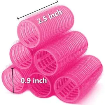 12 Pack Self Grip Hair Rollers for Effortless Styling