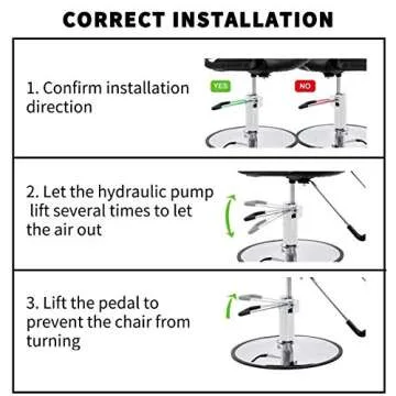 Salon Barber Hydraulic Hairdresser Styling Chairs, 360° Rolling Swivel Shampoo Salon Equipment w/Professional Grade Steel Frame & Hydraulic Pump, Shampoo Barbering Chair for Hair Stylist Women Man