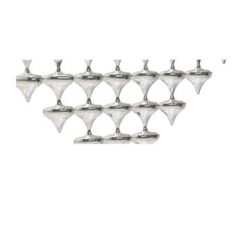 Two-Sided Modern Sterling Silver Hanukkah Menorah with Dreidel Design, Modern silver menorah, Unique Silver Menorah, Menorah Dreidel Shape