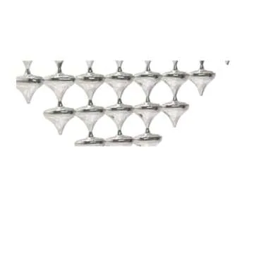 Two-Sided Modern Sterling Silver Hanukkah Menorah with Dreidel Design, Modern silver menorah, Unique Silver Menorah, Menorah Dreidel Shape