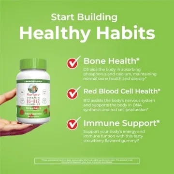 MaryRuth Vegan Vitamin D3 + B12 Gummies | Energy & Immune Boost