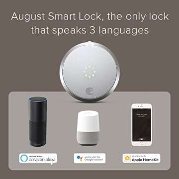 August Home Connect Wi-Fi Bridge, Remote Access, Alexa Integration for Your August Smart Lock, white, 1.5 x 2.4 x 2.4"