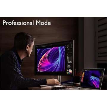 BenQ PD3220U Thunderbolt 3 Monitor for Macbook 32" 4K UHD | 100% Rec.709 & sRGB, 95% P3 | IPS | DeltaE ≤3 | Pantone | AQCOLOR | Calibration Report | Ergonomic | USB-C (85W) | USB Hub | Daisy Chain